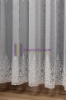 Modern Brode Nakışlı Ütü Gerektirmez Tül Perde - 03 resmi